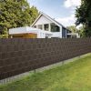 Kerítésszalag 19 cm × 35 m, 450 g/m² + 25 db rögzítő kapocs, barna, Gardlov