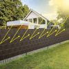 Kerítésszalag 19 cm × 35 m, 450 g/m² + 25 db rögzítő kapocs, barna, Gardlov