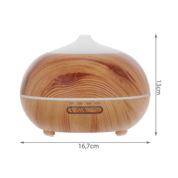 Aroma diffúzor és ultrahangos párásító – 400 ml, LED világítással, ionizátorral és távirányítóval, Ruhhy Aroma diffúzor és ultrahangos párásító – 400 ml, LED világítással, ionizátorral és távirányítóval, Ruhhy