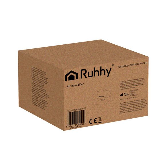 Aroma diffúzor és ultrahangos párásító – 400 ml, LED világítással, ionizátorral és távirányítóval, Ruhhy Aroma diffúzor és ultrahangos párásító – 400 ml, LED világítással, ionizátorral és távirányítóval, Ruhhy