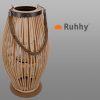 Bambusz rattan lámpás 40 cm, Ruhhy