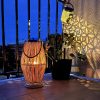 Bambusz rattan lámpás 40 cm, Ruhhy