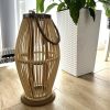 Bambusz rattan lámpás 40 cm, Ruhhy
