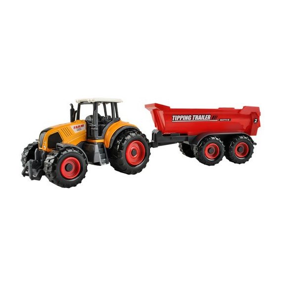 Mezőgazdasági gépkészlet – 6 részes traktor és munkagép szett, Kruzzel