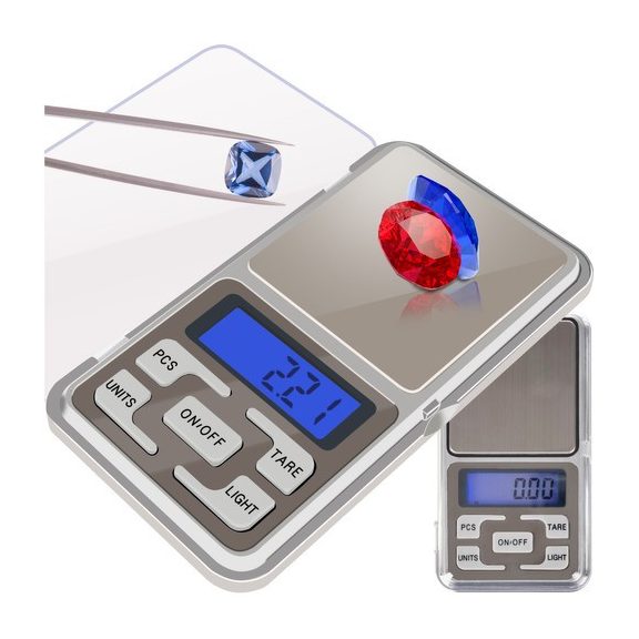 Zsebméretű digitális precíziós mérleg – 200 g / 0,01 g pontossággal, Ruhhy Zsebméretű digitális precíziós mérleg – 200 g / 0,01 g pontossággal, Ruhhy