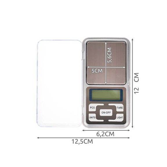Zsebméretű digitális precíziós mérleg – 200 g / 0,01 g pontossággal, Ruhhy Zsebméretű digitális precíziós mérleg – 200 g / 0,01 g pontossággal, Ruhhy