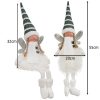 Karácsonyi Tündér/Angyal/Manó Figurina – ülő dekoráció, 55 cm, Ruhhy