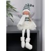 Karácsonyi Tündér/Angyal/Manó Figurina – ülő dekoráció, 55 cm, Ruhhy