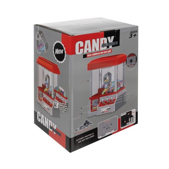 Candy Fishing ügyességi játékautomata – 24 zsetonnal, piros Candy Fishing ügyességi játékautomata – 24 zsetonnal, piros