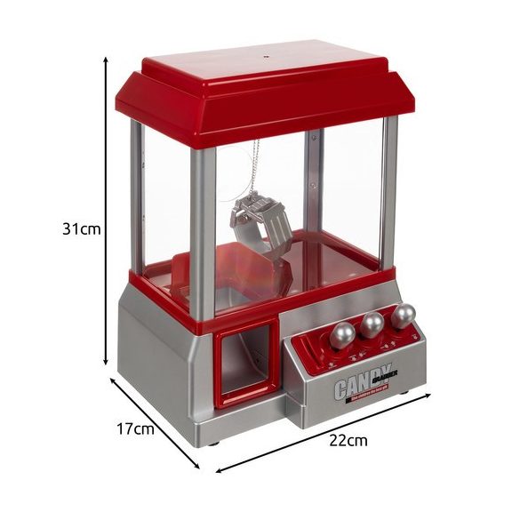 Candy Fishing ügyességi játékautomata – 24 zsetonnal, piros Candy Fishing ügyességi játékautomata – 24 zsetonnal, piros
