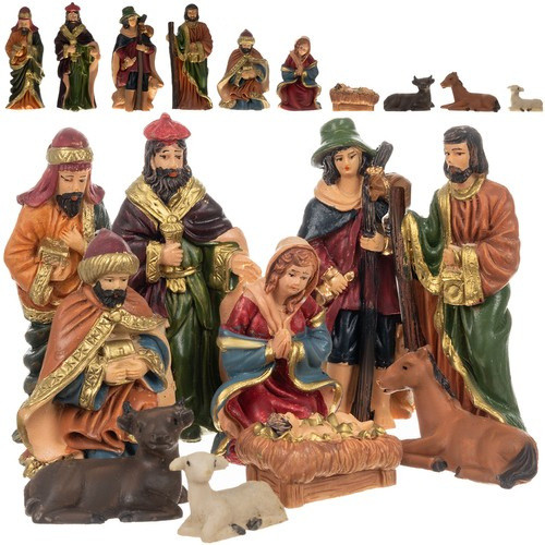 Betlehemi karácsonyi figurák szett – 10 részes, Ruhhy