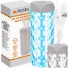 Dekoratív párásító és 2 az 1-ben éjjeli fény rózsa effektusú LED világítással – 400 ml, Ruhhy