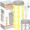 Dekoratív párásító és 2 az 1-ben éjjeli fény rózsa effektusú LED világítással – 400 ml, Ruhhy