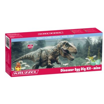 Dínó régészeti készlet, 12 dinoszaurusz tojással, Kruzzel