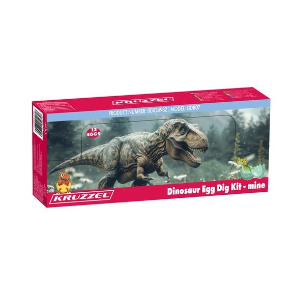 Dínó régészeti készlet, 12 dinoszaurusz tojással, Kruzzel Dínó régészeti készlet, 12 dinoszaurusz tojással, Kruzzel