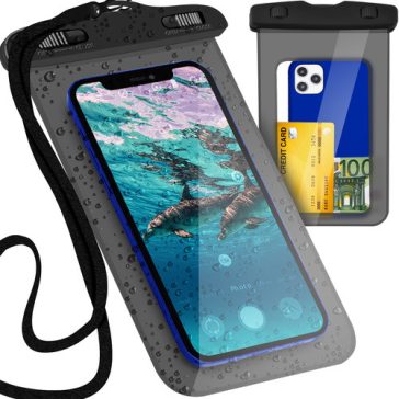 Vízálló telefontok – fekete, Malatec