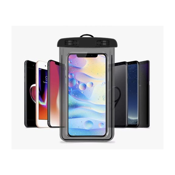 Vízálló telefontok – fekete, Malatec Vízálló telefontok – fekete, Malatec