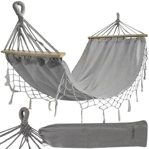 XXL kerti függőágy fa kerettel 200x150 cm, 2 személyes, Gardlov