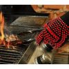Hőálló grillkesztyűk – csúszásmentes, tűz- és hőálló kesztyűk sütéshez, grillezéshez, kemencéhez, Kaminer