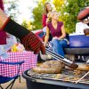 Hőálló grillkesztyűk – csúszásmentes, tűz- és hőálló kesztyűk sütéshez, grillezéshez, kemencéhez, Kaminer