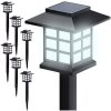 LED napelemes kerti lámpa szett – 6 db, hideg fehér fény, IP44, leszúrható, Gardlov