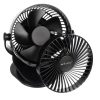 Fekete vezeték nélküli ventilátor, Ruhhy