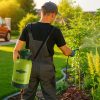 8L kézi nyomáspermetező – vállpántos kerti sprayer hosszú szórócsővel, Gardlov