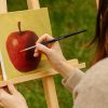 5 darabos művész ecsetkészlet tartóval – akrilhoz, akvarellhez, gouache-hoz, Maaleo