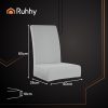 Székhuzat szett – 6 db világosszürke, univerzális bársony, Ruhhy