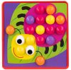 Gombos mozaik puzzle gyerekeknek – Montessori képkirakó készségfejlesztő játék, Iso Trade