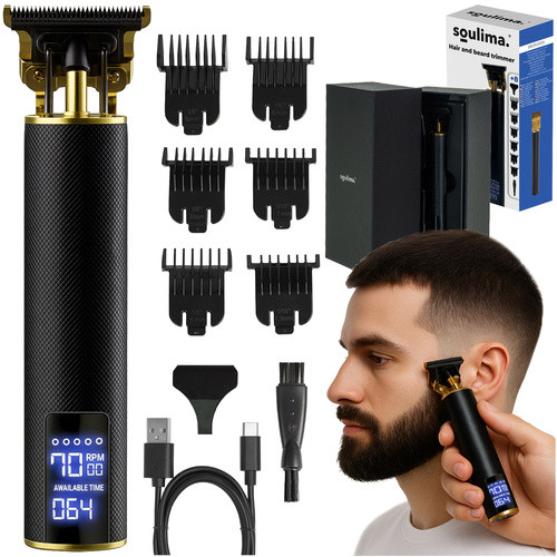 Haj- és szakállvágó trimmer, Soulima