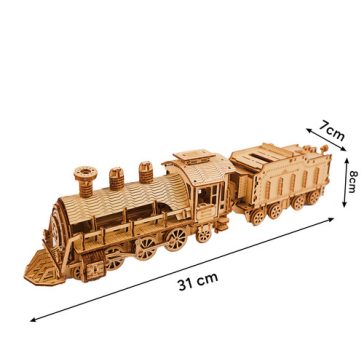 3D fa puzzle – Gőzmozdony, Kruzzel