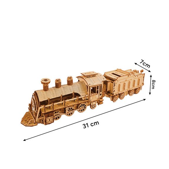 3D fa puzzle – Gőzmozdony, Kruzzel 3D fa puzzle – Gőzmozdony, Kruzzel