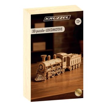 3D fa puzzle – Gőzmozdony, Kruzzel
