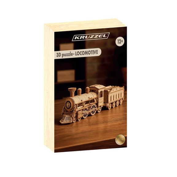 3D fa puzzle – Gőzmozdony, Kruzzel 3D fa puzzle – Gőzmozdony, Kruzzel