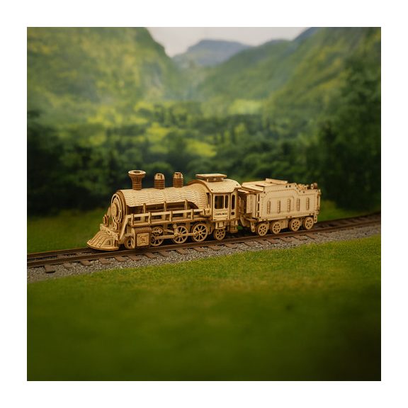 3D fa puzzle – Gőzmozdony, Kruzzel 3D fa puzzle – Gőzmozdony, Kruzzel