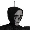 Függő fekete csontváz dekoráció – 70 cm-es Halloween dísz, Ruhhy