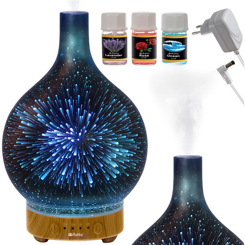 Ultrahangos aroma diffúzor és párásító – 200 ml, 3 az 1-ben, Ruhhy