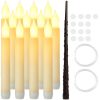 12 db LED dekorációs gyertya – távirányítóval, függeszthető, Ruhhy