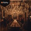 12 db LED dekorációs gyertya – távirányítóval, függeszthető, Ruhhy