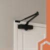 Automata ajtócsukó karral – fekete, 40–65 kg teherbírás, Ruhhy