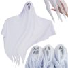 Függő szellemek – 3 db-os Halloween dekoráció (75 cm), Ruhhy