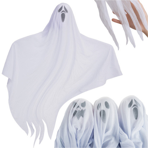 Függő szellemek – 3 db-os Halloween dekoráció (75 cm), Ruhhy