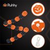 Halloween tökös girland – 3 m, papír dekoráció, Ruhhy