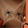 Műpókháló 2 pókkal – Halloween dekoráció, Ruhhy