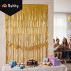 Arany dekorációs függöny 2x1 m – fényűző party háttér, Ruhhy