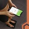 Intelligens analitikai személymérleg – fekete, LCD kijelzővel, 226 kg-ig, Ruhhy