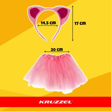 Rózsaszín cicajelmez lányoknak – 4 részes szett, Kruzzel