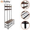  Ruhhy Loft Előszobai Fogas Ülőkével és Cipőpolccal (100 cm)