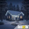  Izoxis 300 LED Kültéri Jégcsap Fényfüzér – 15m Hideg Fehér